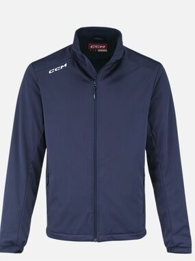 CCM Men's Mid-Weight Navy Jacket Size medium Renfrew Wolves Jr. CCHL Ontario